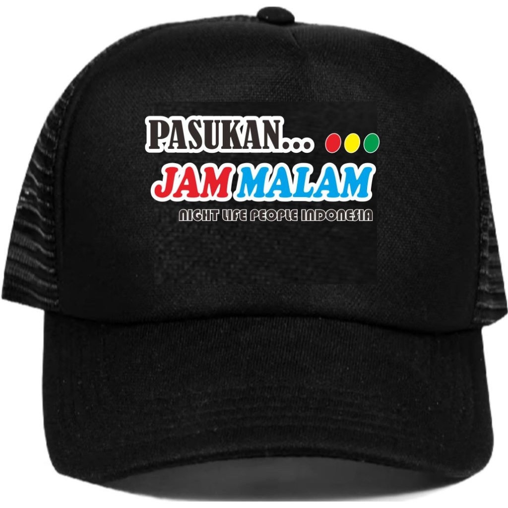 topi jaring trackher pasukan jam malam#topi