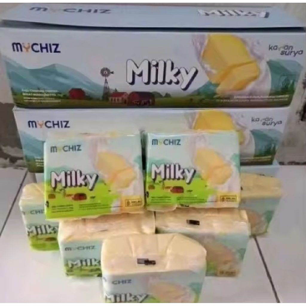 

Mychizz Milky Soft Keju Cheddar Olahan 250 Gram per Pcs