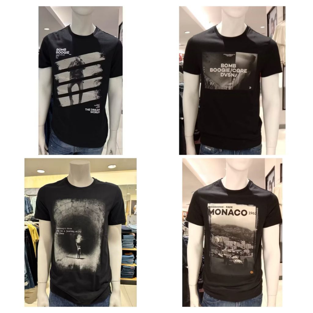 Boombogie Baju Kaos Tshirt Atasan Pria Dewasa Lengan Pendek Original New