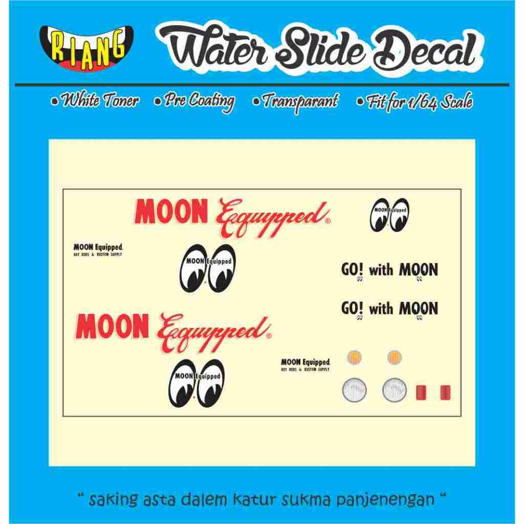 Decal Waterslide Hot Wheels Decal VW T1 Panel Mooneyes van