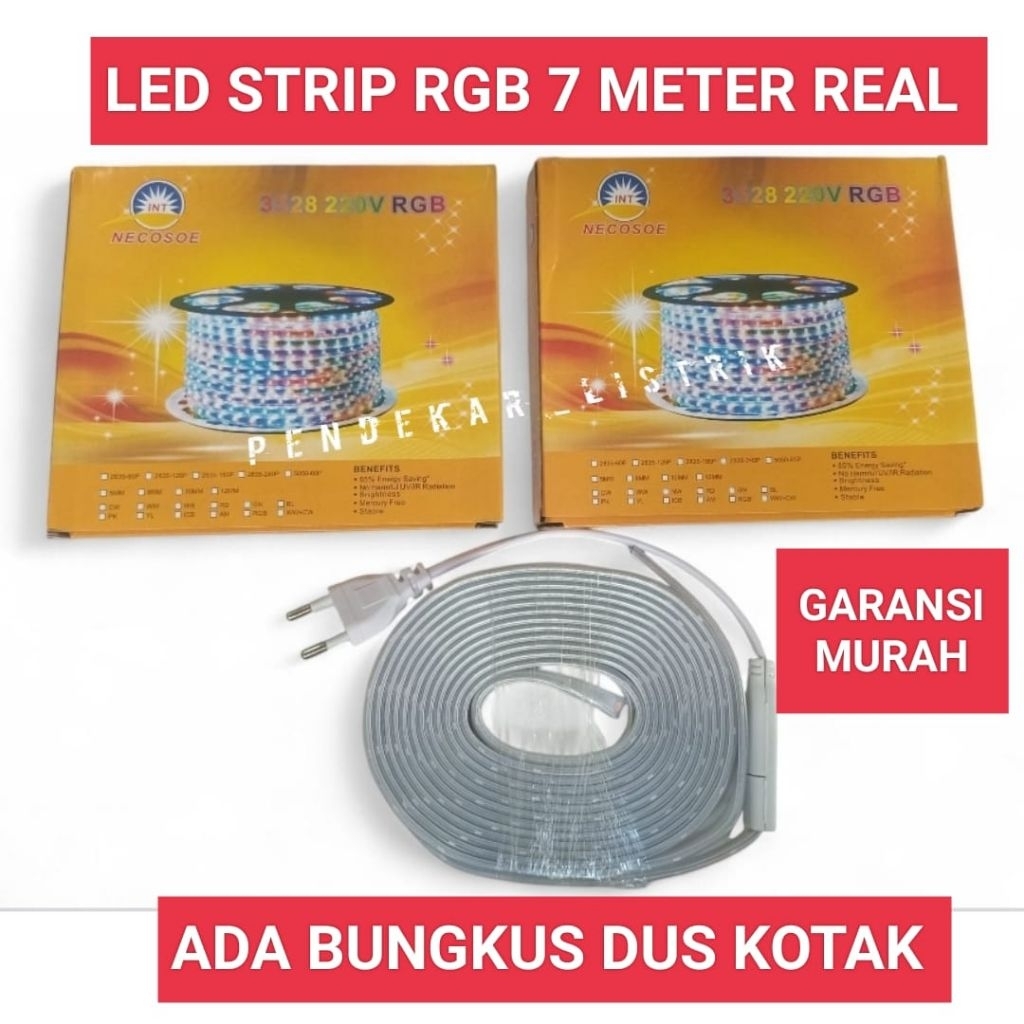 LED Strip RGB Atau Merah Putih / Lampu 17 Agustus Merah Putih