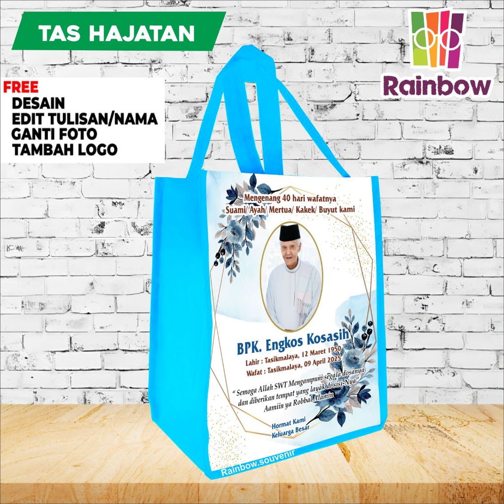 

Tas Hajatan Custom / Tas Kematian / Tas Haul / Tas Mengenang