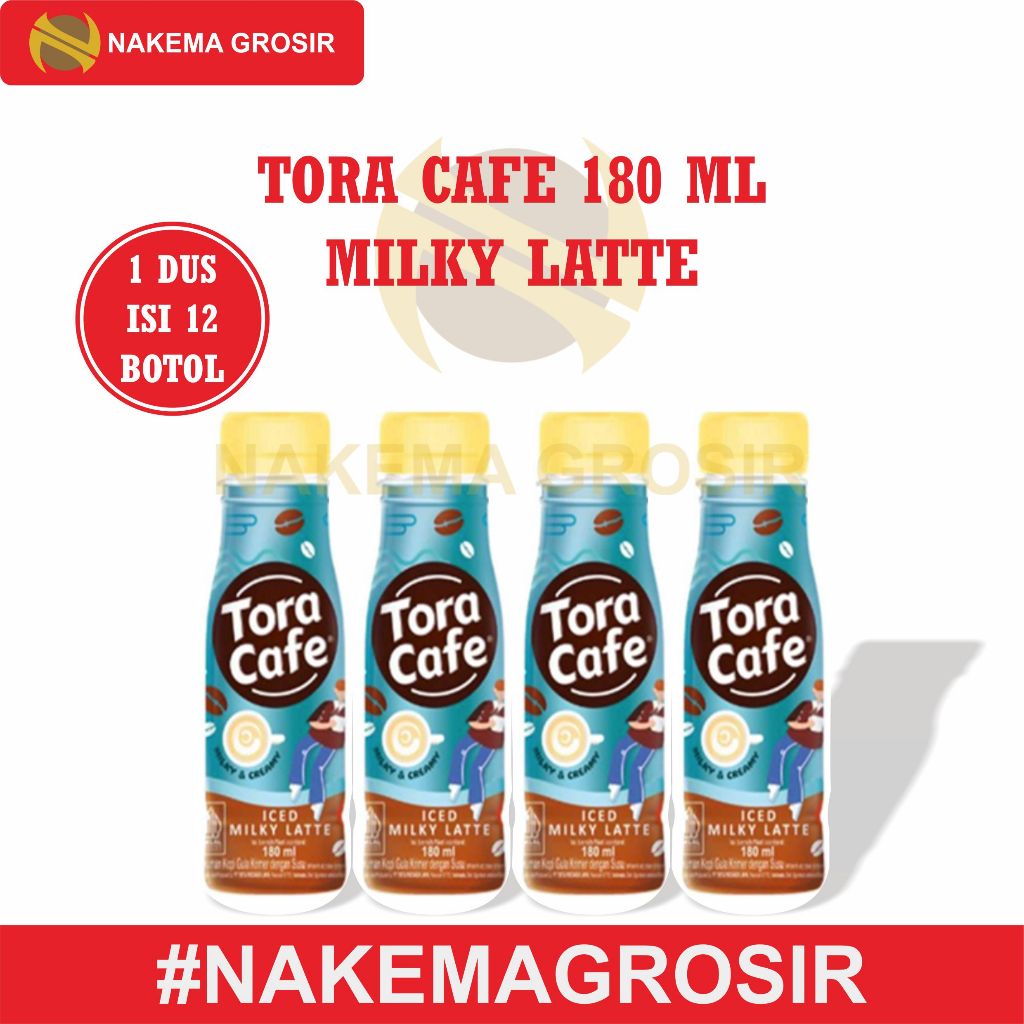 

TORACAFE ICED MILKY LATE 180ML KEMASAN DUS ISI 12 BOTOL