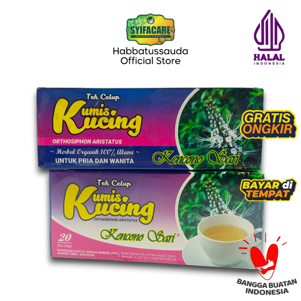 

Teh Kumis Kucing Kencono Sari Original - Herbal Alami untuk Kesehatan Ginjal & Saluran Kemih