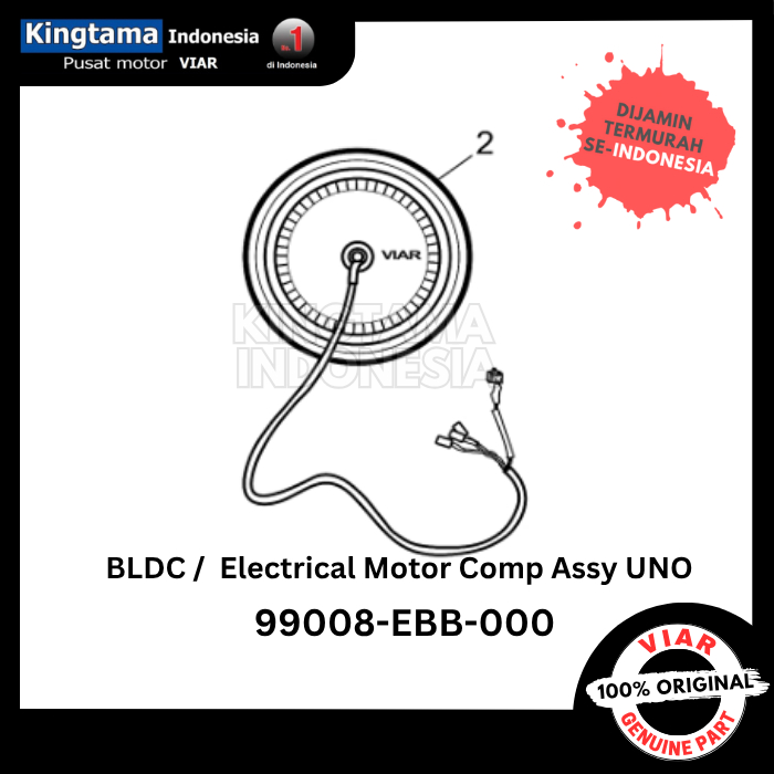 BLDC / ELECTRICAL MOTOR COMP ASSY SEPEDA LISTRIK VIAR UNO