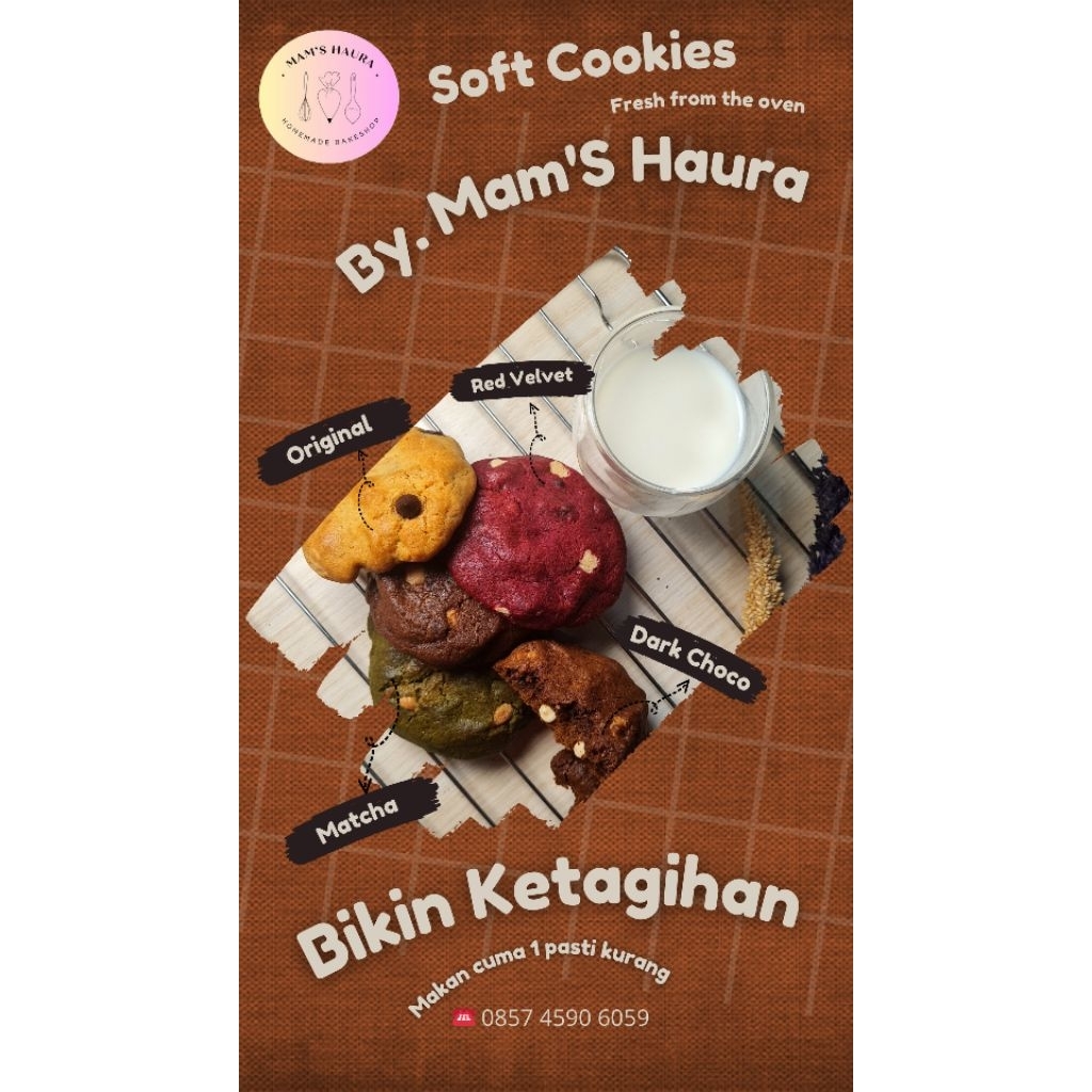 

Soft cookies size reguler by Mam's Haura/cookies/kue kering