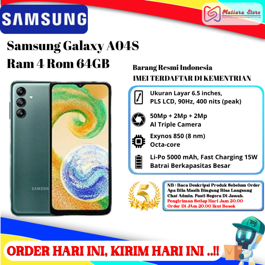 Samsung A04S Ram 4/64GB | Ram 4/128GB