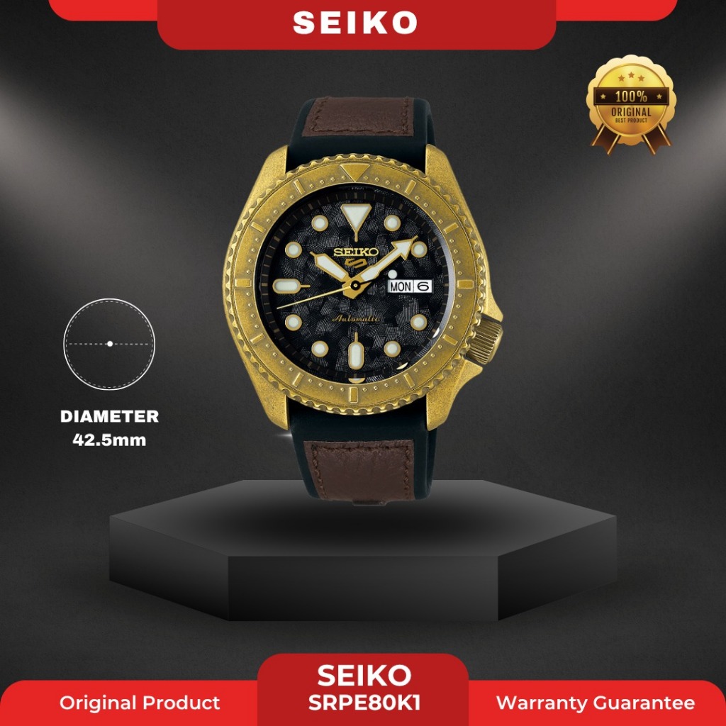 SEIKO SRPE80K1 PRIA ORIGINAL JAM TANGAN COWOK ARLOJI COWOK FASHION