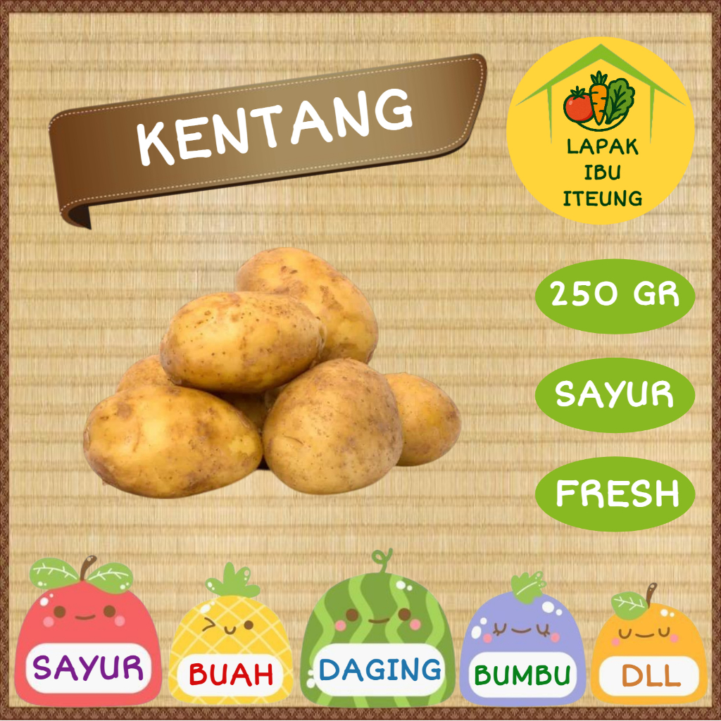 

KENTANG DIENG INSTAN BANDUNG 1/4KG 250GR SEGAR FRESH SAYUR SAYURAN PASAR