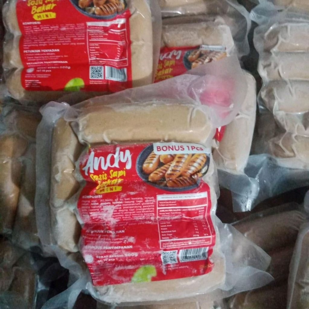 

sosis bakar Andy mini isi 10 Ori 500 gr