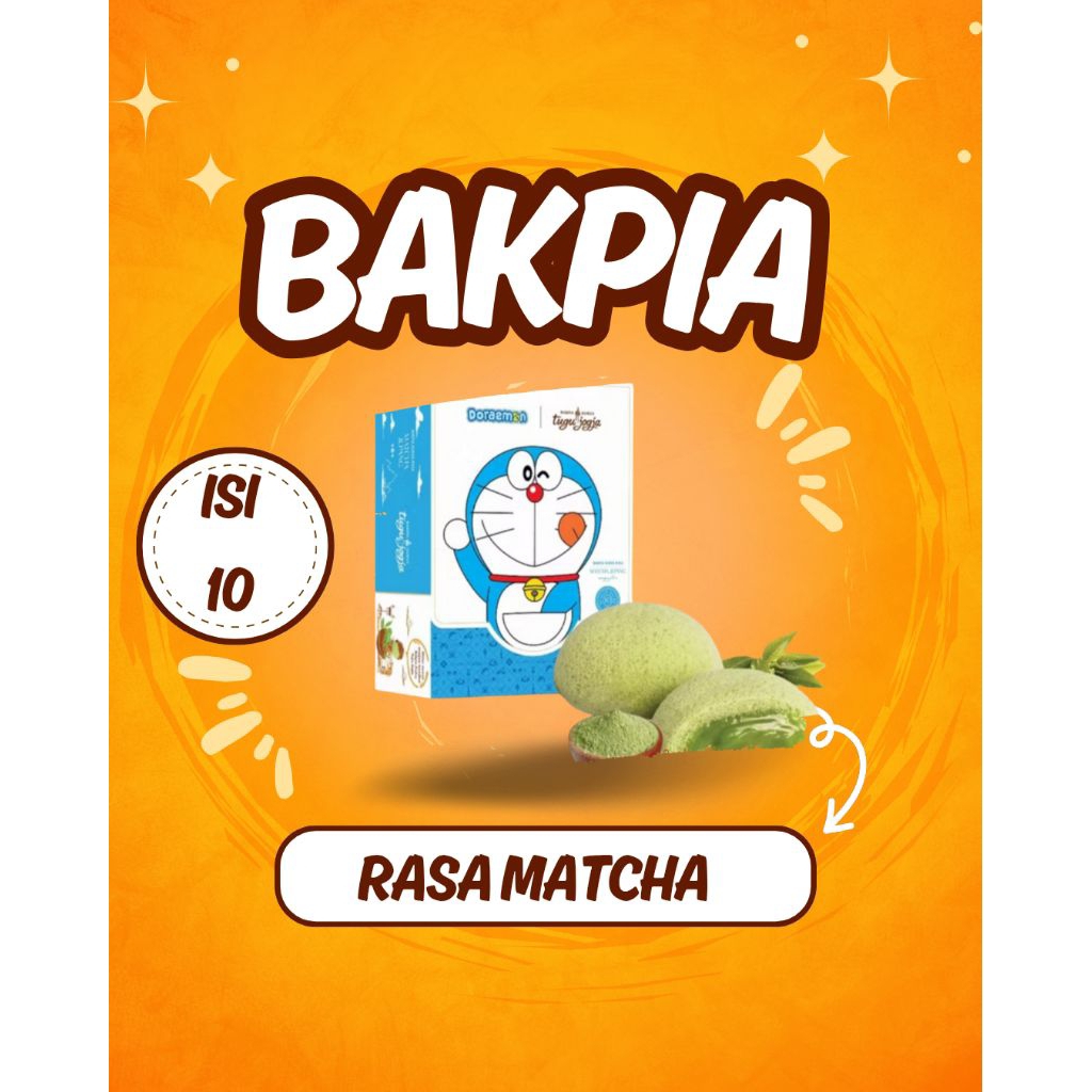 

Bakpia Kukus Tugu Jogja Rasa matcha isi 10