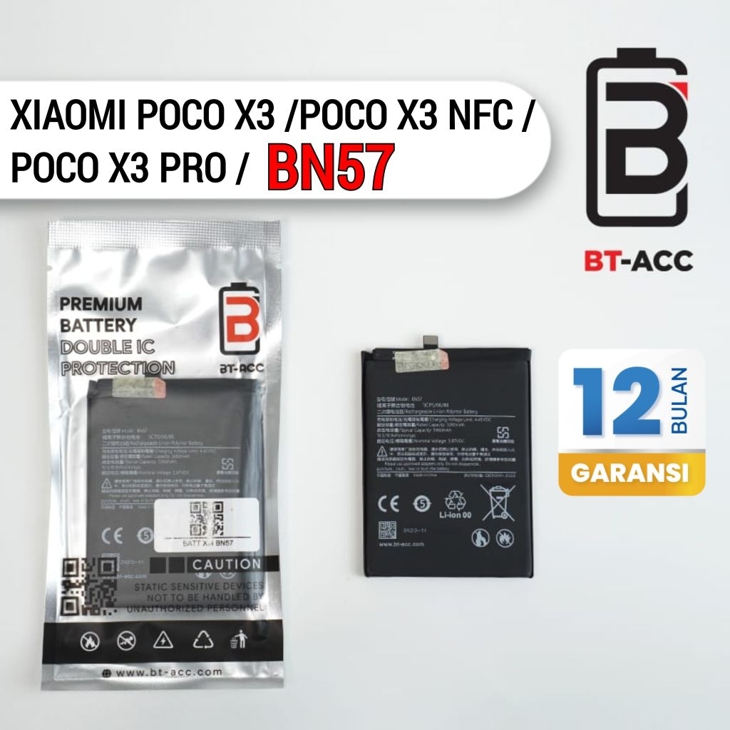 BATTERY BT-ACC BN57 XIAOMI POCO X3 PRO / POCO X3 NFC (5.060 mAh) BATERAI BATRE BATRAI