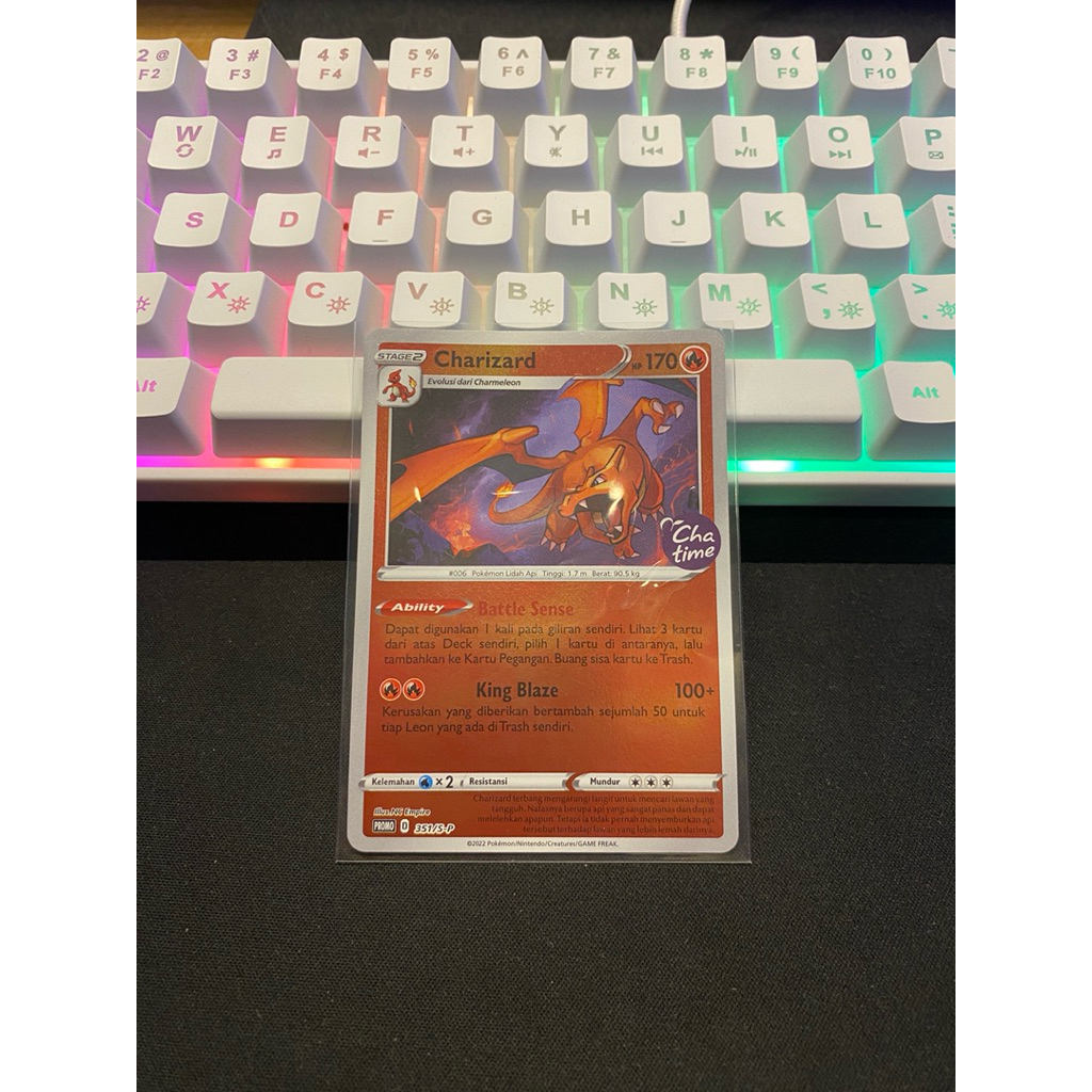 Pokemon Tcg Indonesia Chatime Promo Card Charizard