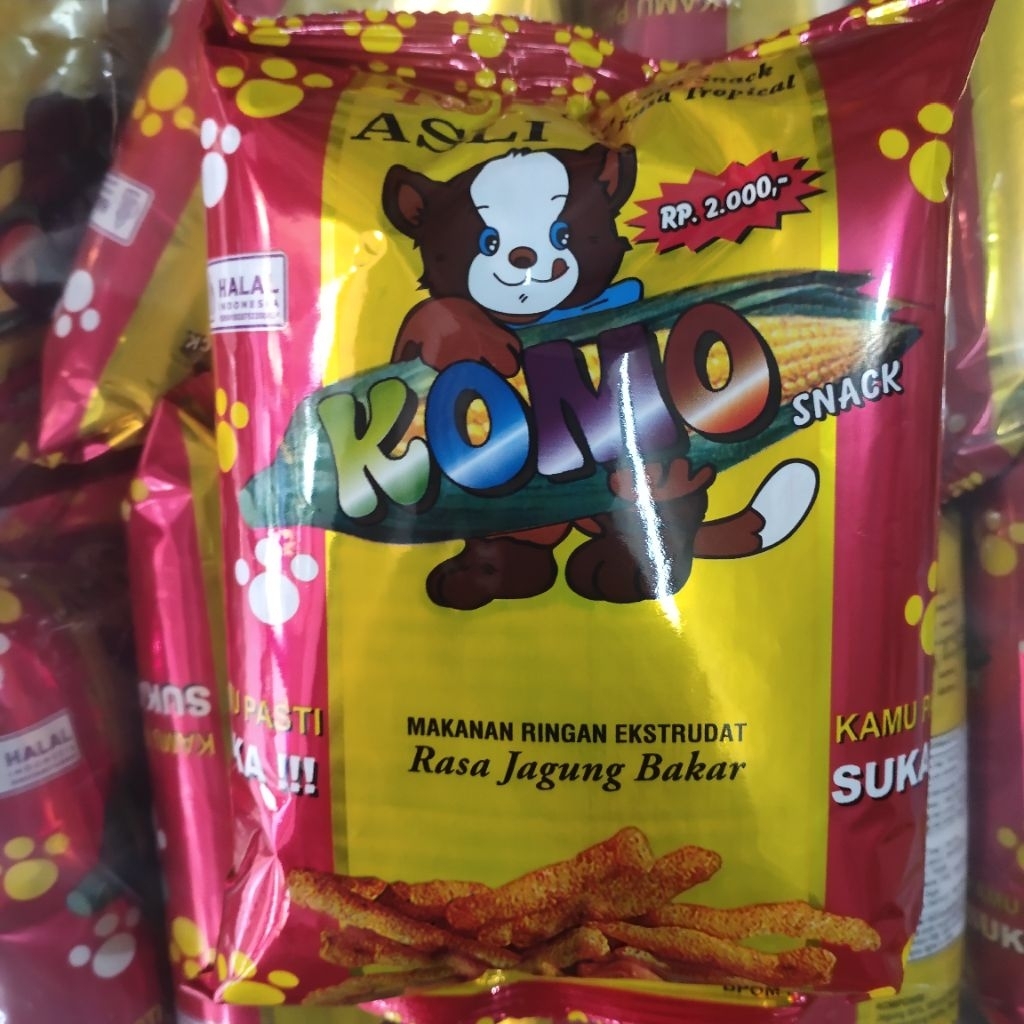 

Komo Snack rasa jagung Bakar Bungkus Besar