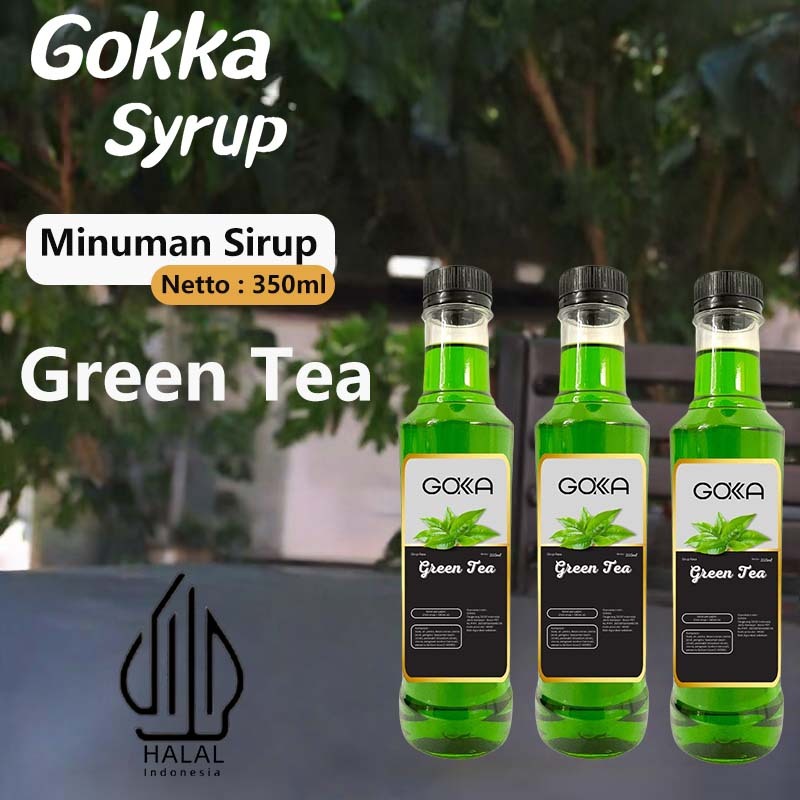 

GOKKA Syrup Minuman Sirup / Sirup Green Tea / 350ml Sirup