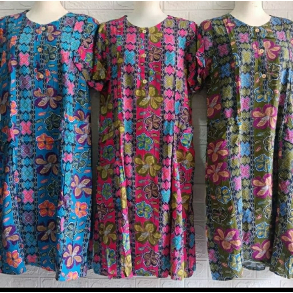 Daster Kencana Ungu label Biru LD 105cm