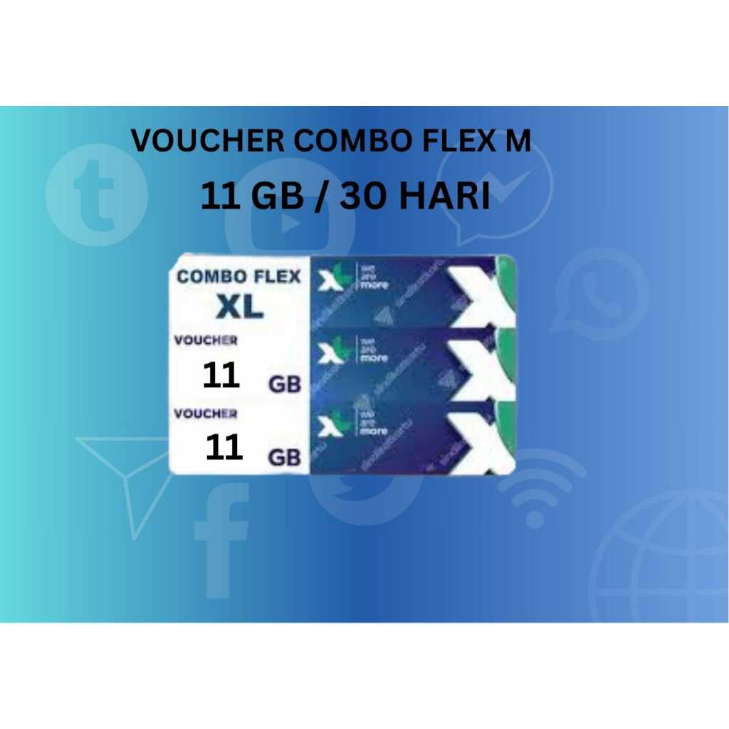 voucher kuota Internet XL 11GB 30Hari