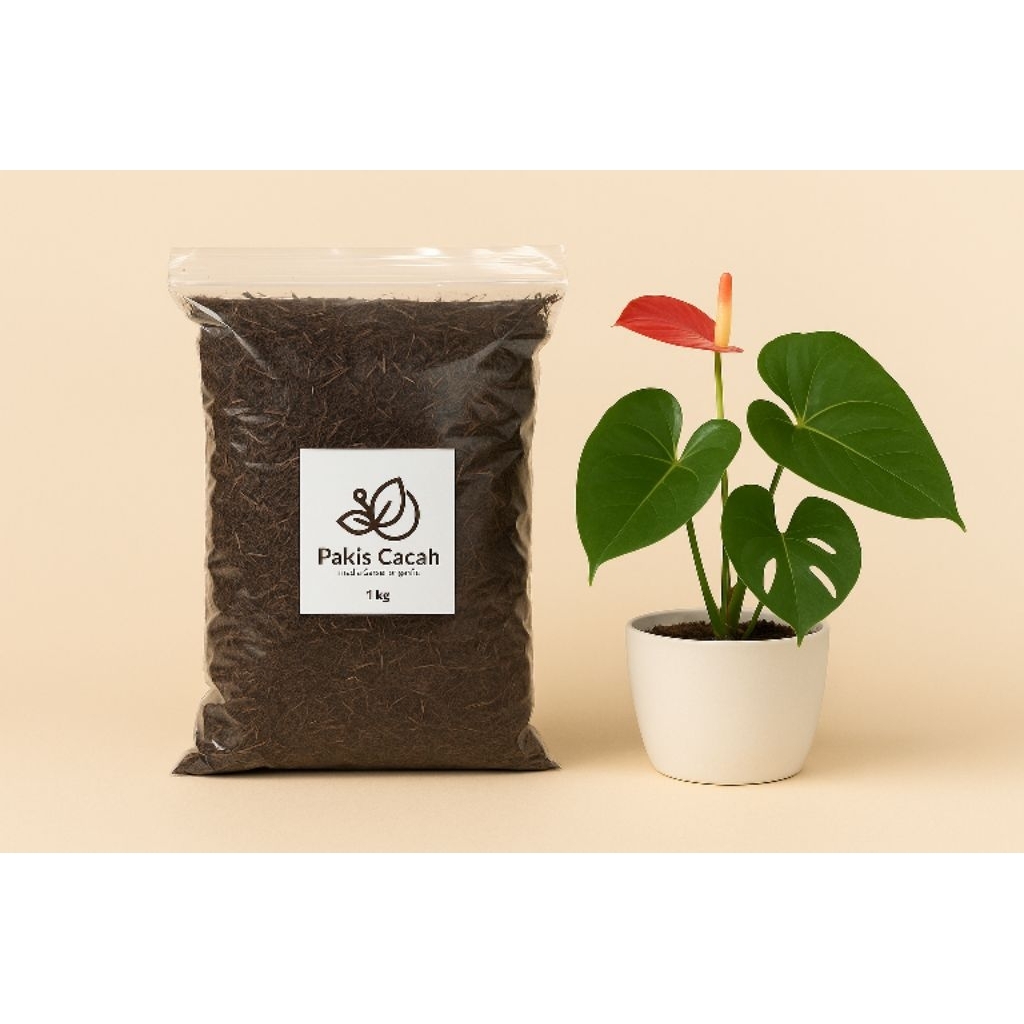 Media Tanam Organik pakis cacah 1kg anggrek aturium aglonema