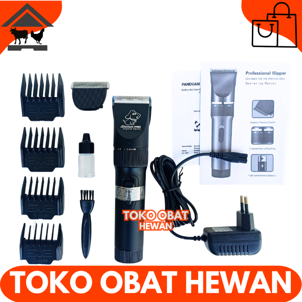 BAORUN P7 - Alat Cukur Hewan Elektrik untuk Bulu Domba - Mesin Cukur Domba Anjing Kucing Kambing