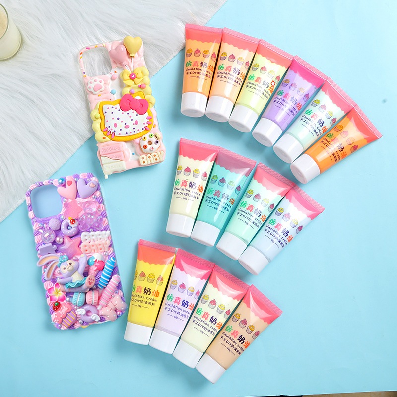 

Paket Bahan Lem Krim Simulasi Lem Krim Berkapasitas Besar Case Ponsel Aksesoris Buatan Tangan