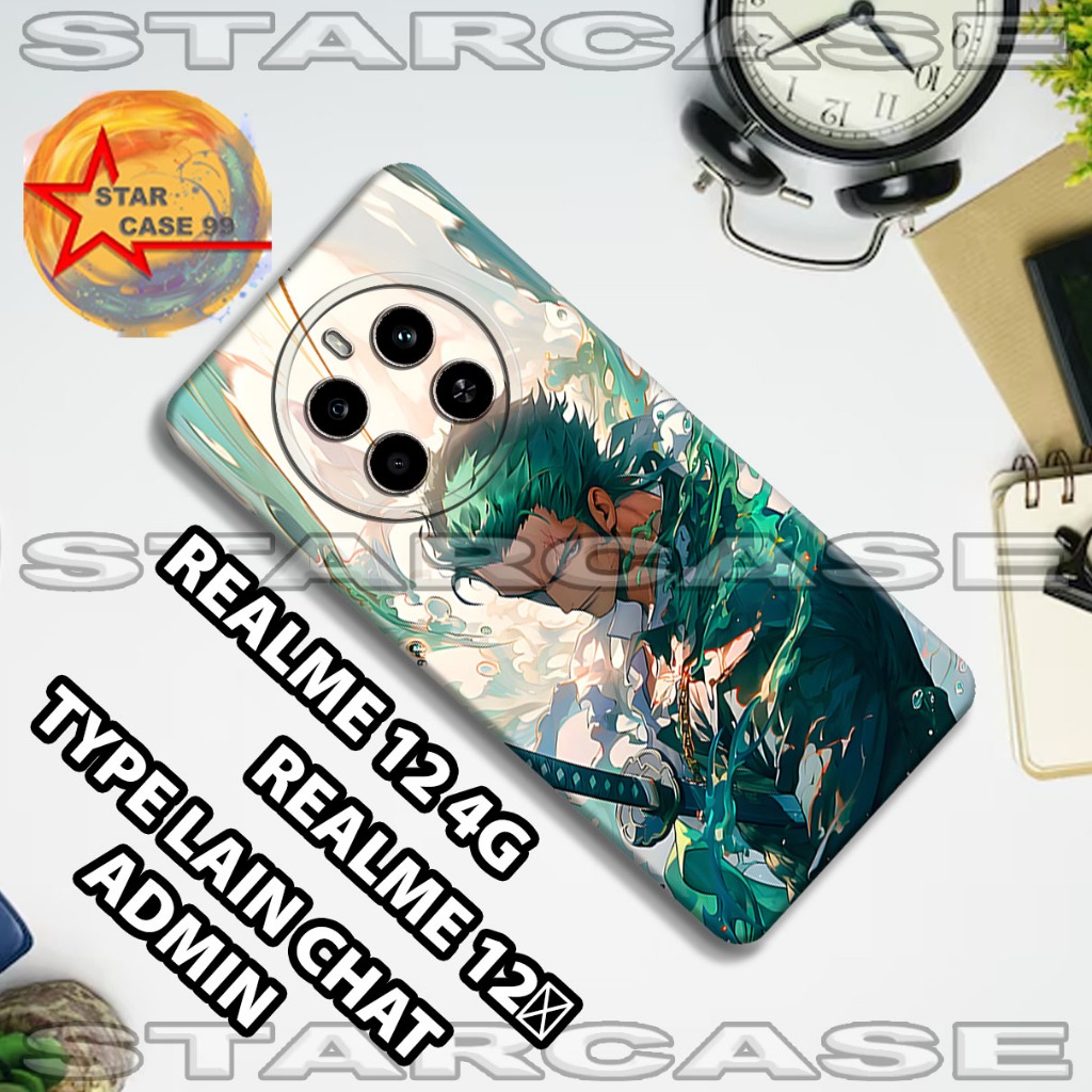 Softcase karet realme 12 4g | realme 12+/S37/Motif anime/case realme 12 4g | realme 12+/casing Realm