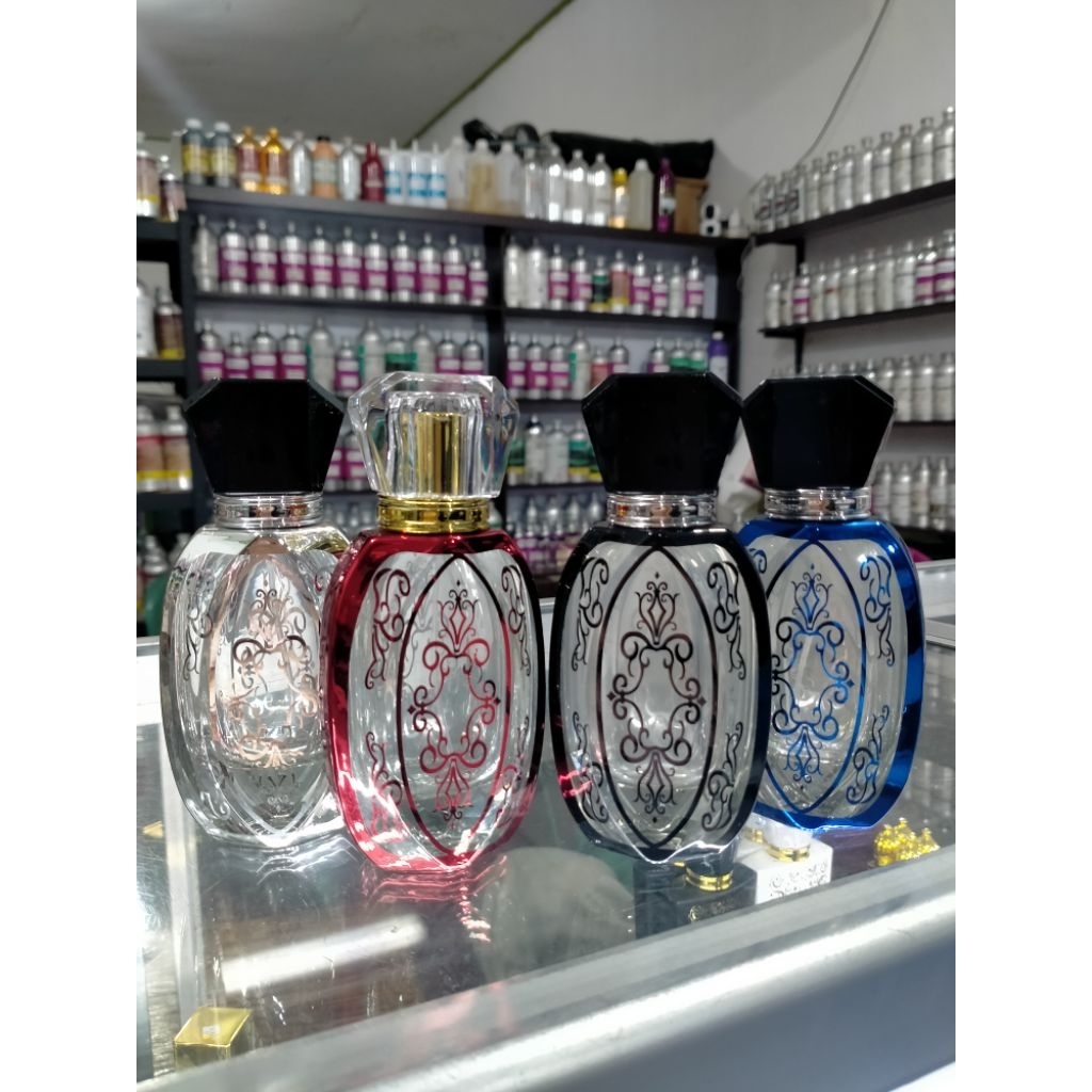 Botol kaca antik 50 ml motif