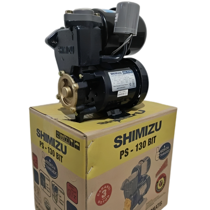 Pompa Air Sumur Shimizu PS-130BIT 125 Watt Otomatis/ Pompa air Shimizu PS130BIT Shimizu PS 130 BIT