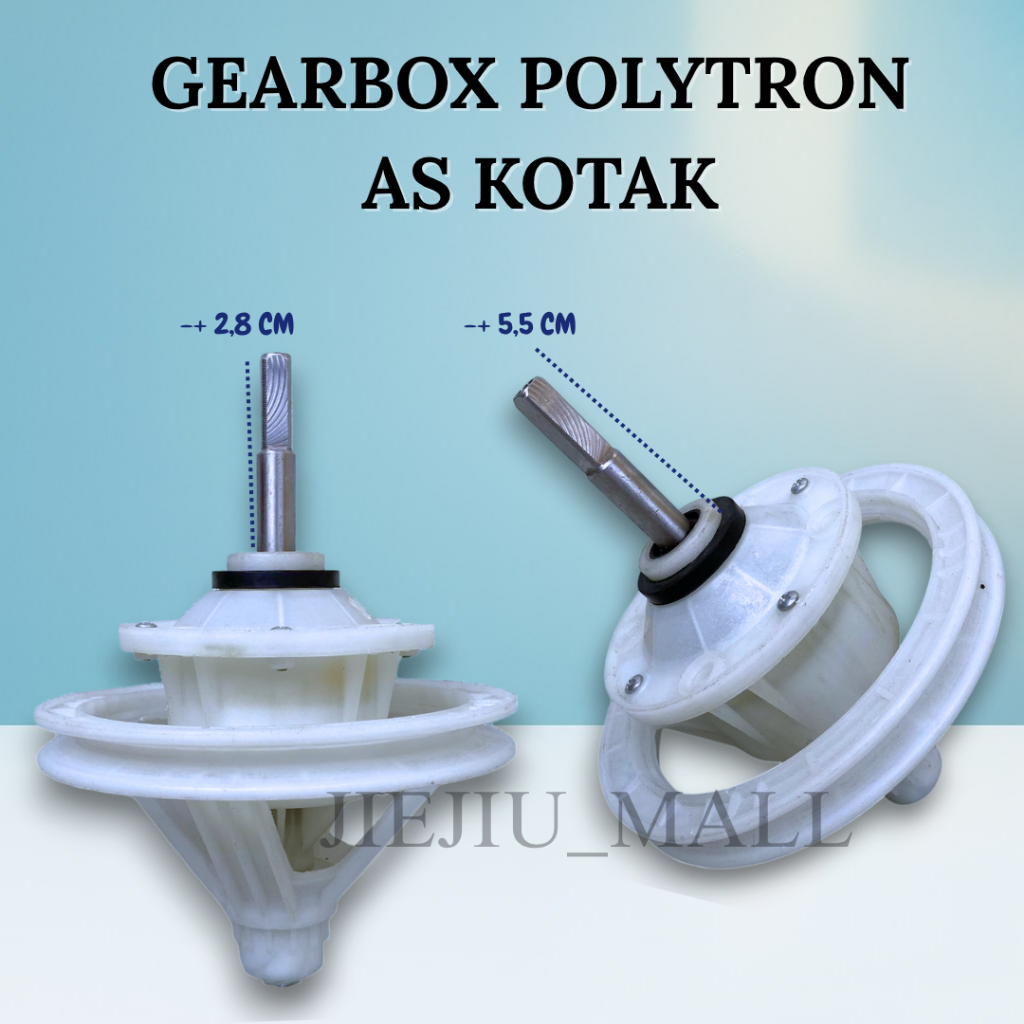 GEARBOX MESIN CUCI POLYTRON 2 TABUNG AS KOTAK PANJANG