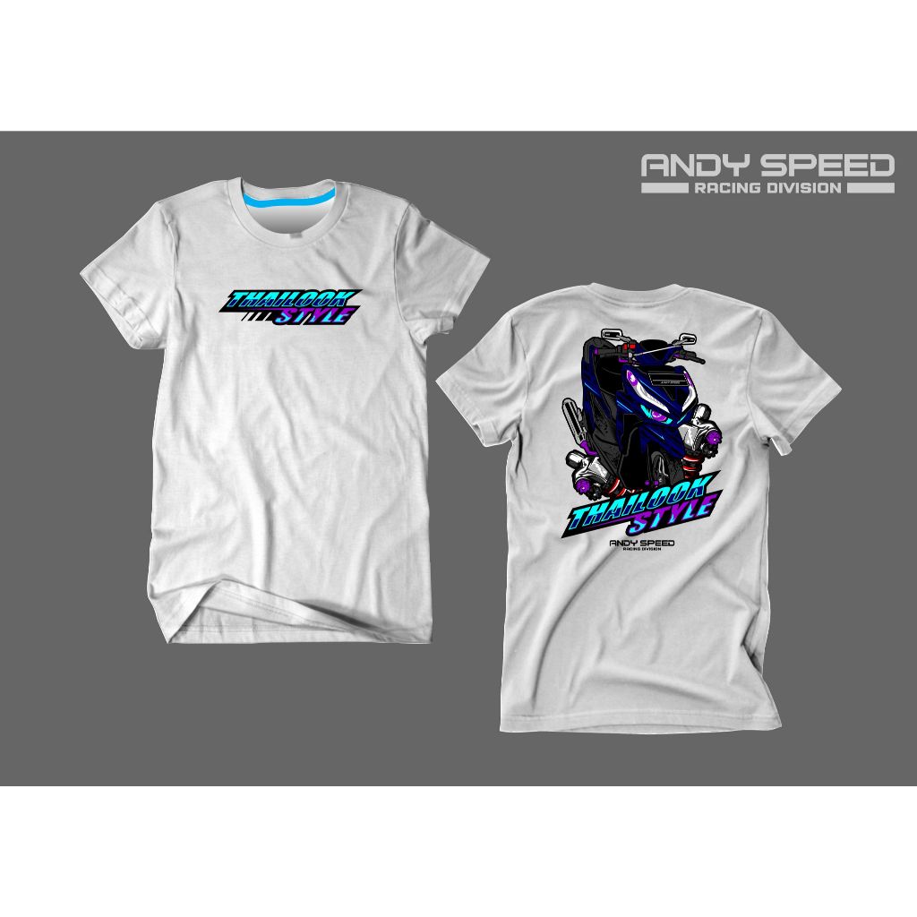 Kaos Racing Andy Speed pria wanita original