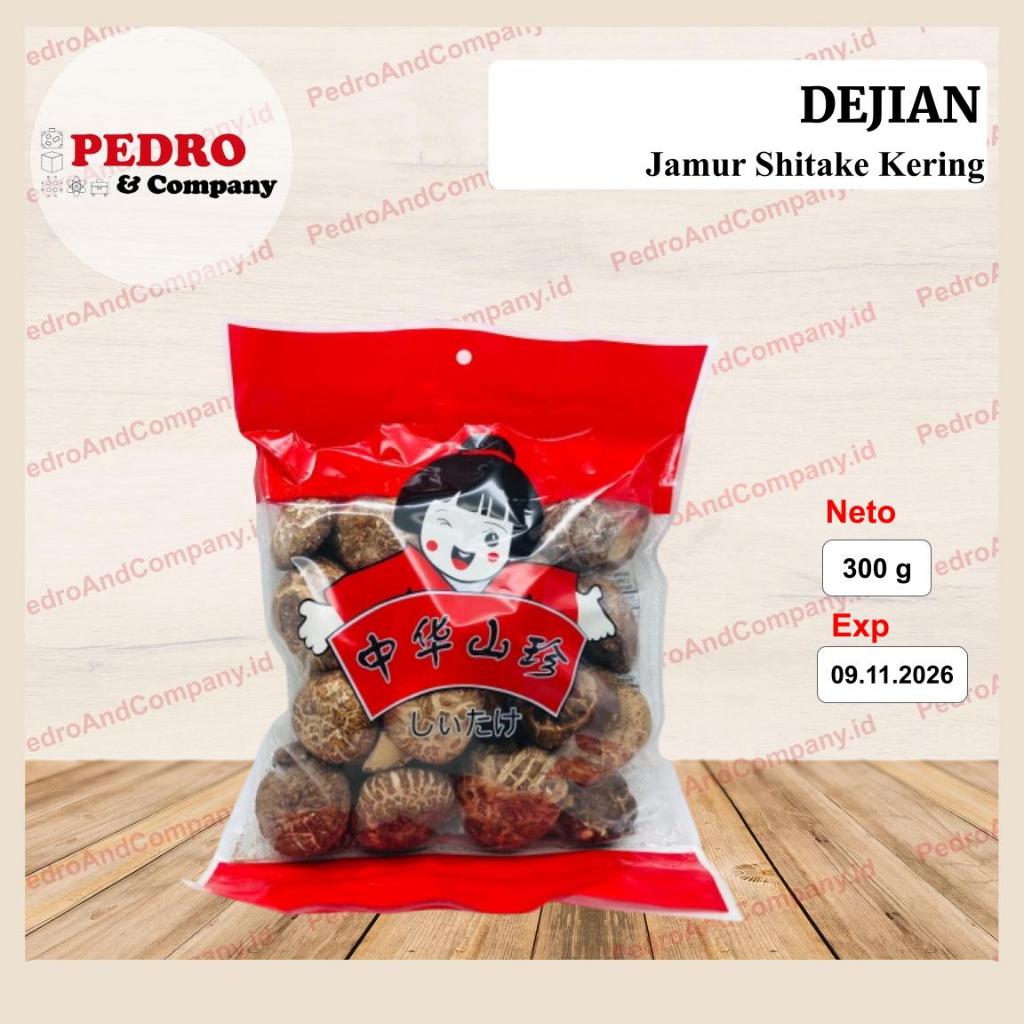 

DeJian Jamur Shitake Kering Dried Roasted Mushroom 300 gram
