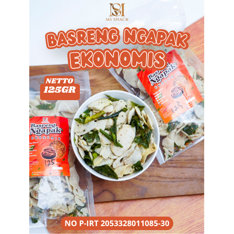 

125gr Basreng Ngapak Ekonomis Pedas Seblak Renyah Gurih