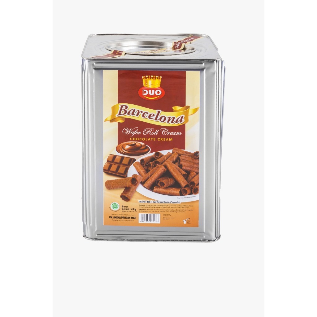 

Sehati Snack - Barcelona Box Wafer Roll/Wafer Stick Coklat Cemilan Enak Renyah | 250gr, 500gr Ecer