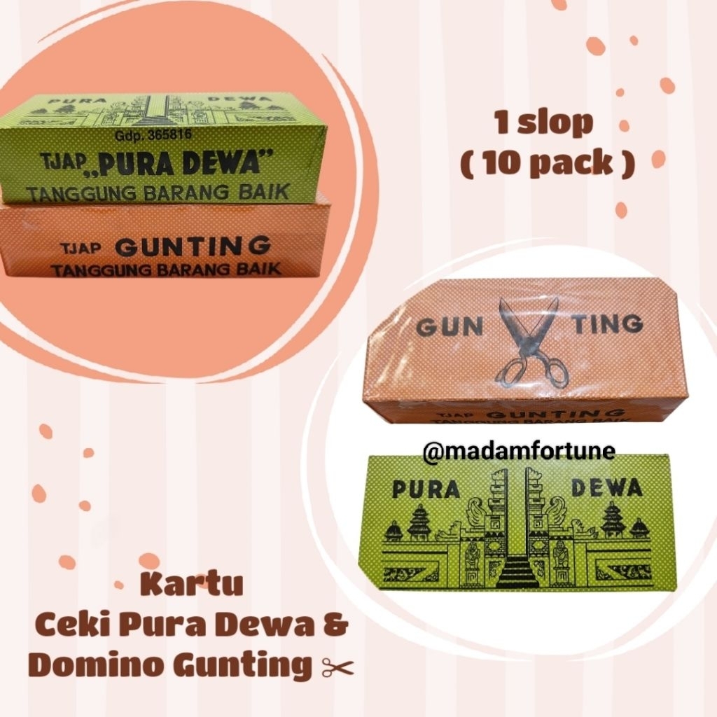 10 PACK KARTU CEKI & DOMINO ASLI HOLOGRAM