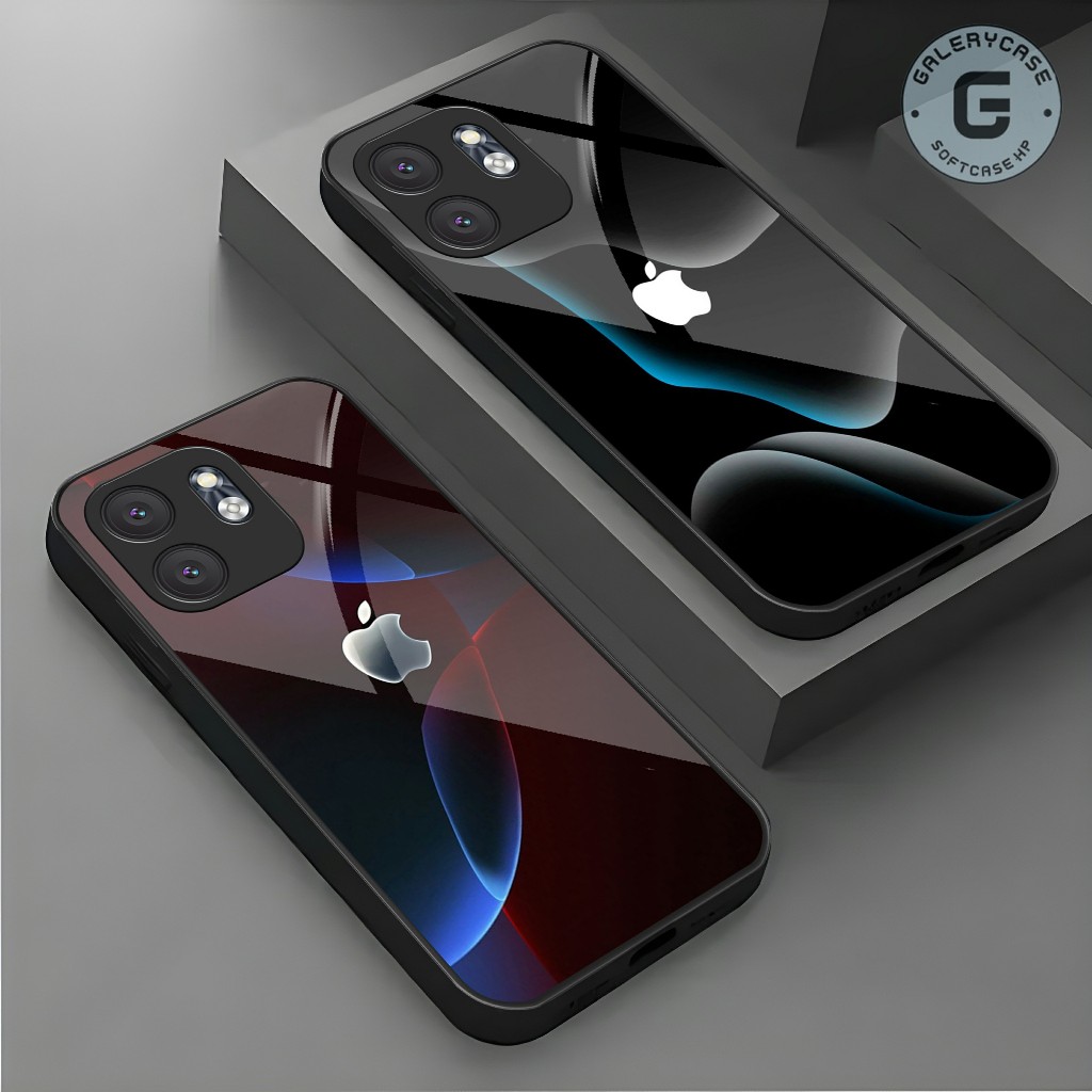 Casing hp INFINIX softcase glass case Handphone INFINIX - Pelindung Handphone - Aksesoris Handphone