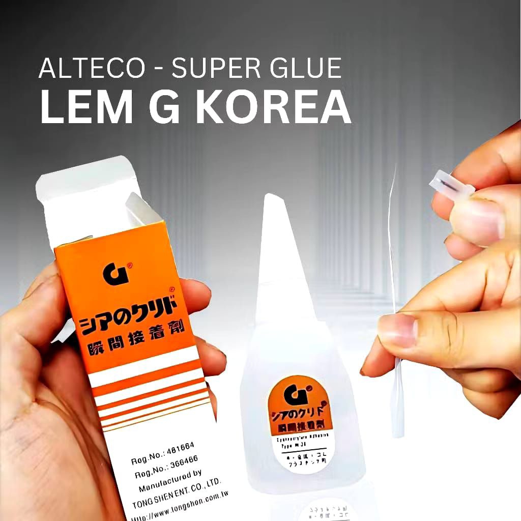 

Lem Korea G super Glue, lem serba guna Dan cepat kering