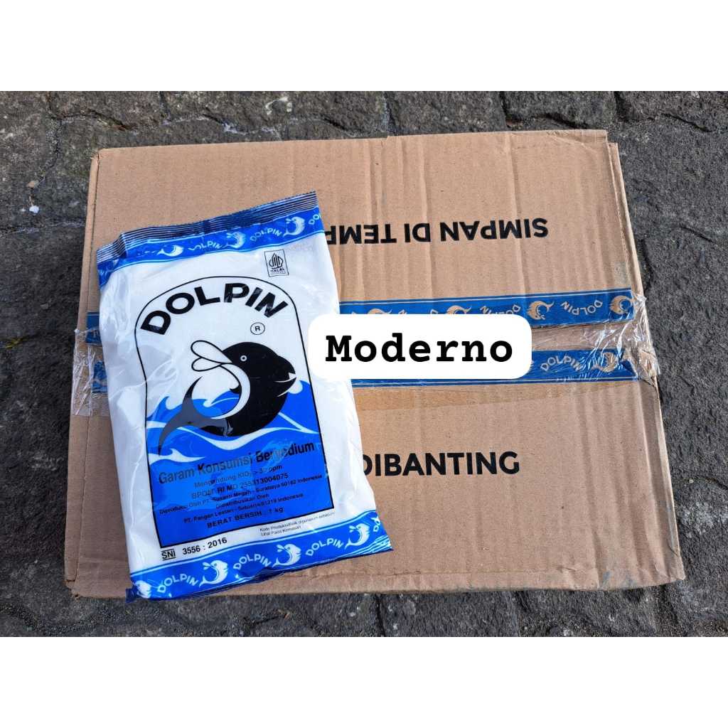 

Garam Dolphin 1 Kg - Perkarton isi 12
