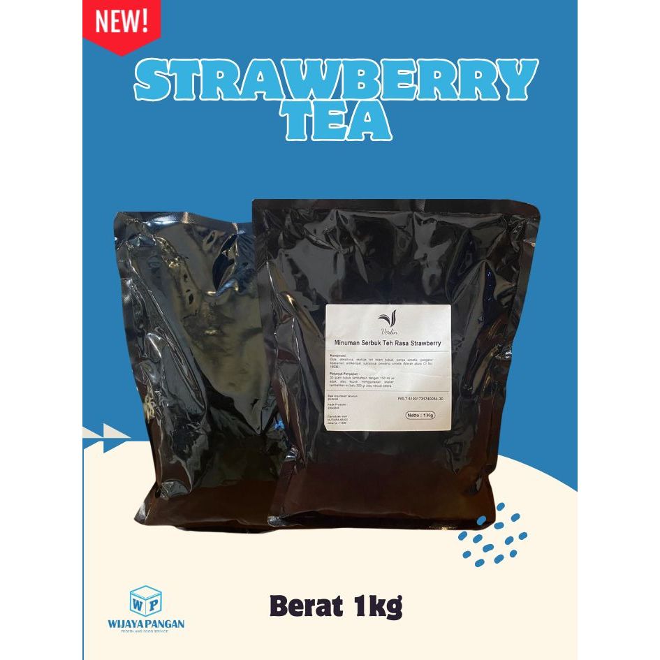 

NEW!! VERLIN rasa STRAWBERRY TEA MURAH powder drink minuman bubuk (1kg)
