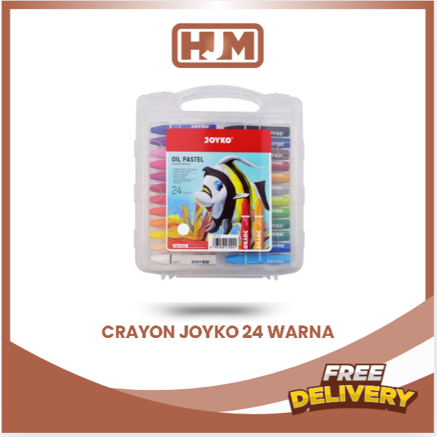 

JOYKO OIL PASTEL CRAYON OP-24S / KRAYON MINYAK 24 WARNA