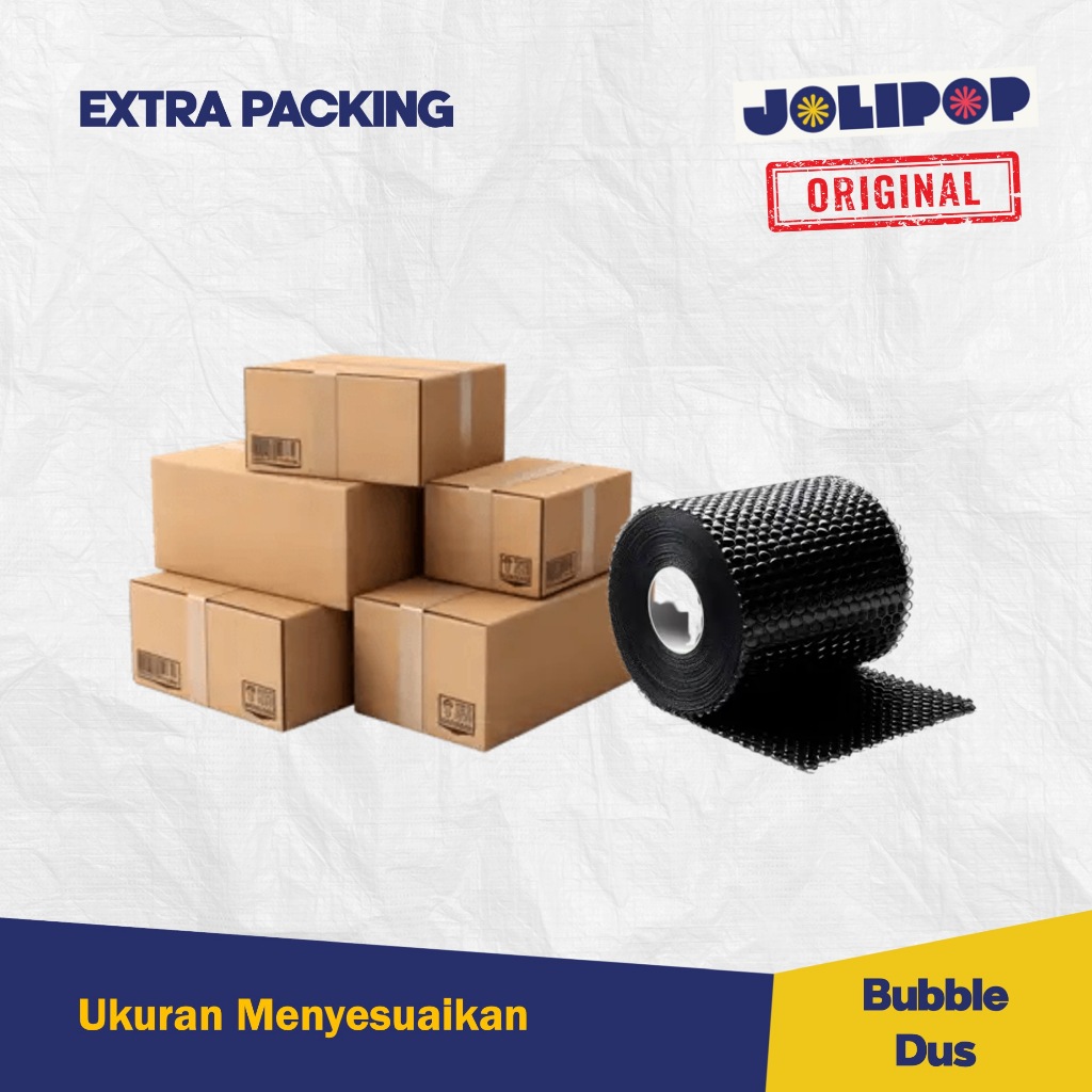 

Extra Bubble Wrap Packing + Dus / Pelindung Produk / Xtra Packing