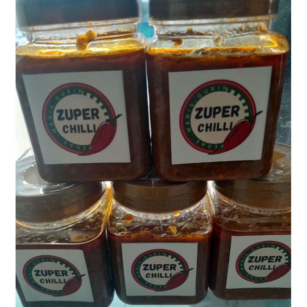 

sambal geprek istimewa ZUPER CHILLI asin pedas gurih ukuran 200 gram