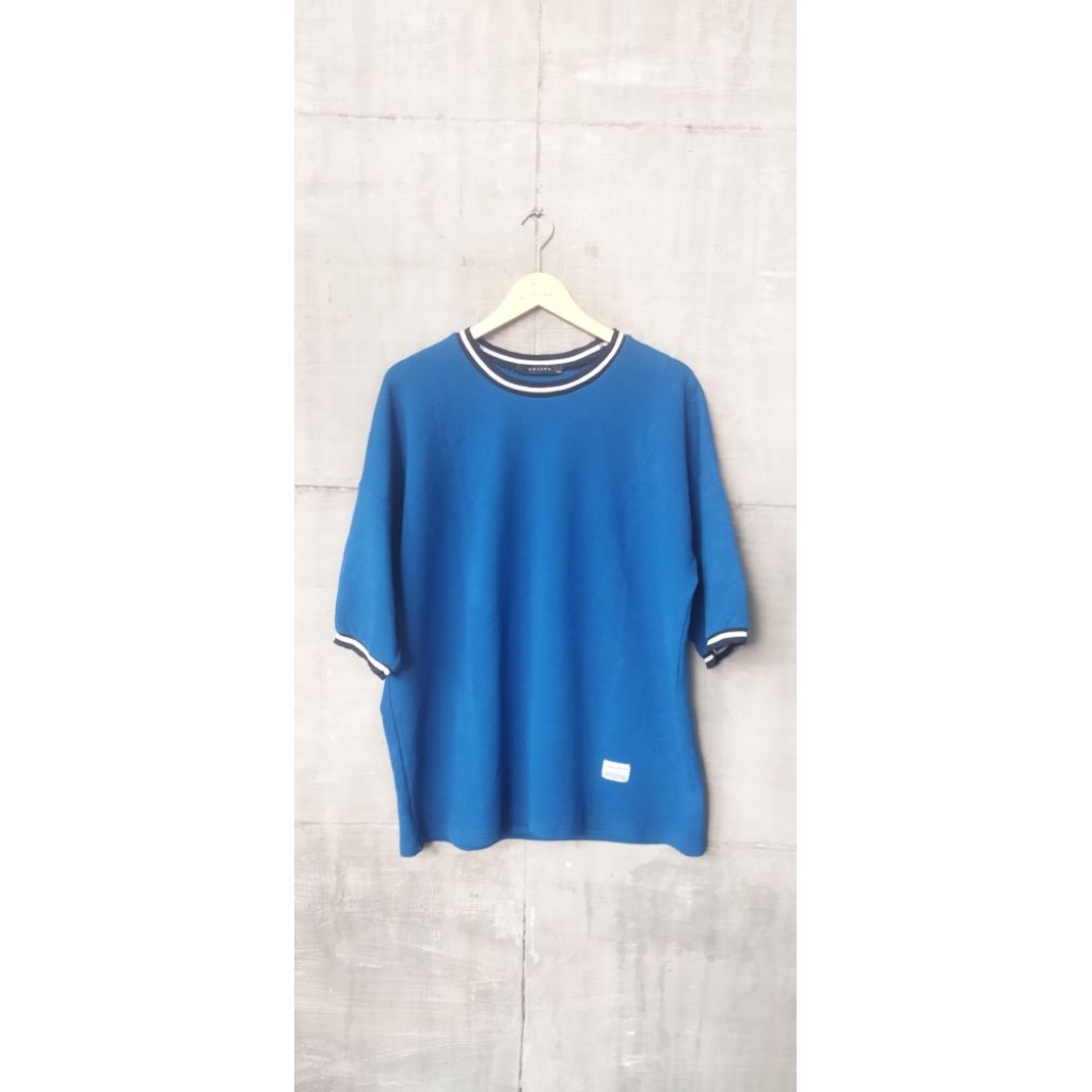 Baju Kaos Oversize Jumbo Besar Bahan Waffle