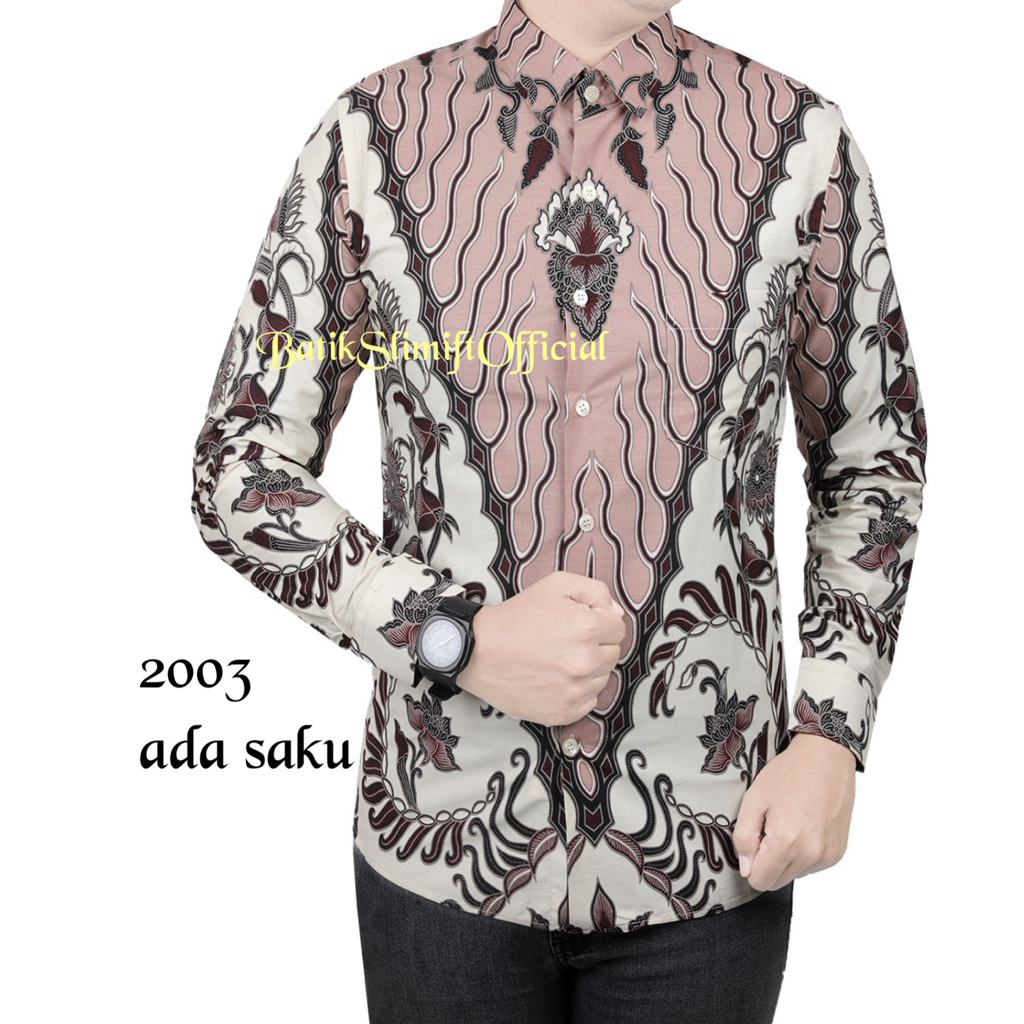 BATIK PRIA// BATIK UNIK // BATIK MEWAH // BATIK PRIA ASLI // BATIK SLIMFIT // lengan panjang