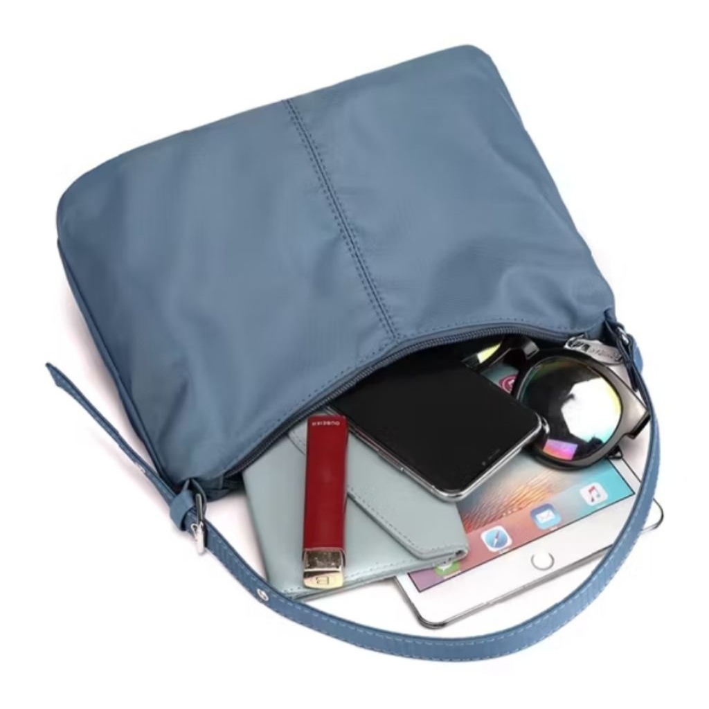 Tas wanita tas tangan kain nilon tas bahu wanita terbaru kekinian 2025