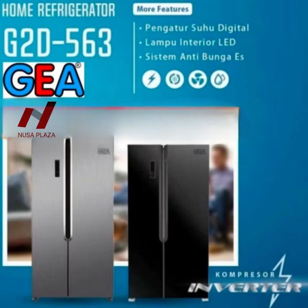 KULKAS SIDE BY SIDE INVERTER GEA G2D-563