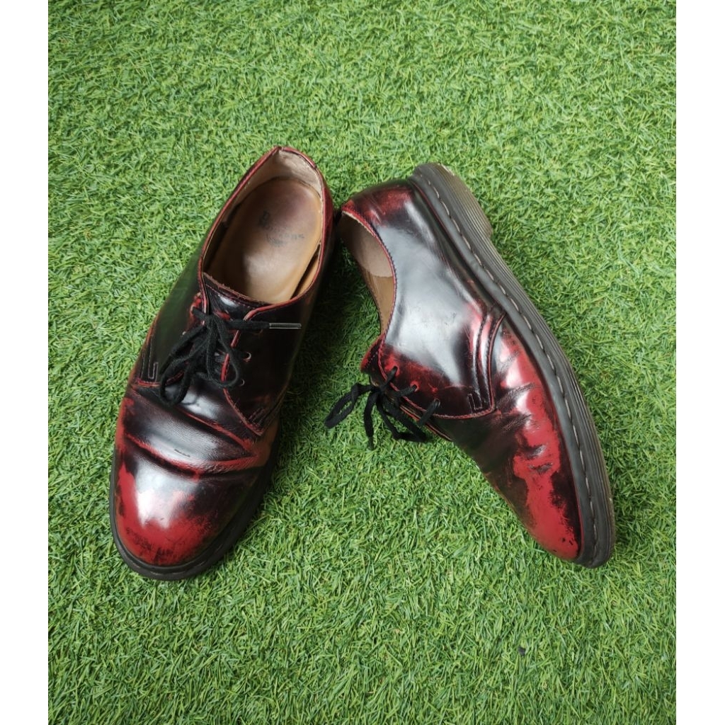 sepatu dr martens archie 2 red arcadia low authentic