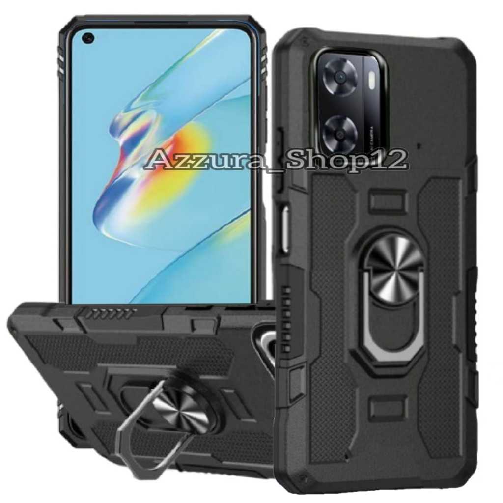 Casing Hp Untuk OPPO A57 2020 Case Robot Hit Eye plus 360 degree Rotasi Ring