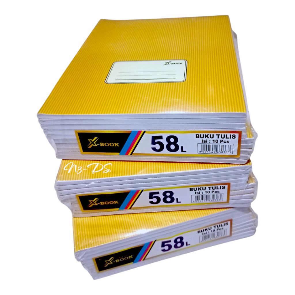 

BUKU TULIS 58 LEMBAR 1PAK ISI 10BUKU X-BOOK/ OKEY