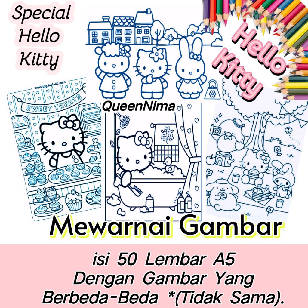 

*Tersedia Harga Grosir _ Mewarnai Gambar Kartun _ isi 50 Lembar Ukuran A5 Lembaran _ Setiap Lembar Berbeda Gambar _ Mewarnai Gambar Anak