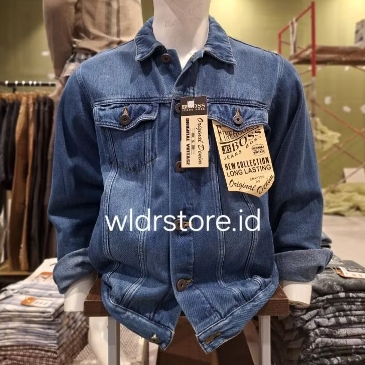 JAKET JEANS PRIA JB BOSS ORIGINAL JDNJBO08