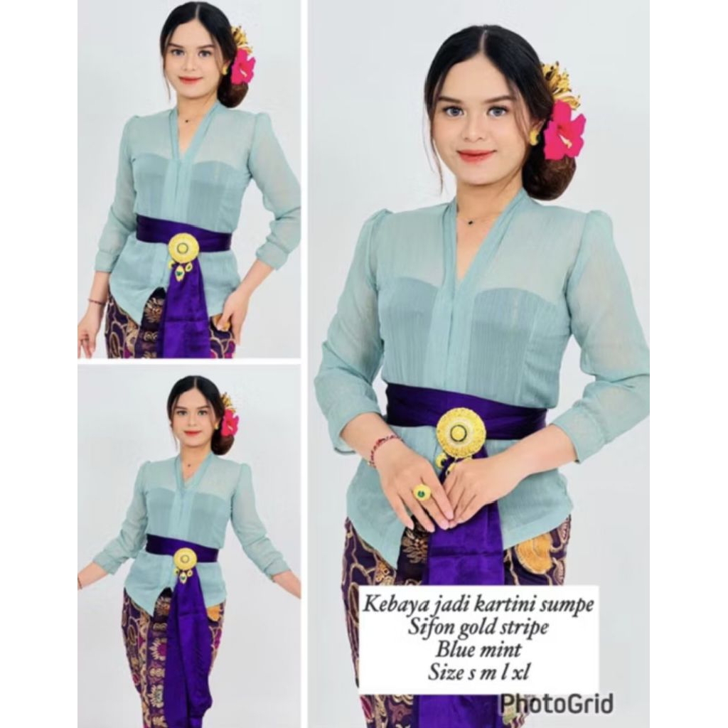 Kebaya Jadi Sifon Metalik Terbaru | Kebaya Bali | Kebaya Brokat | Kebaya Jadi Bali